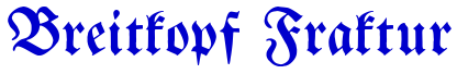 Breitkopf Fraktur шрифт